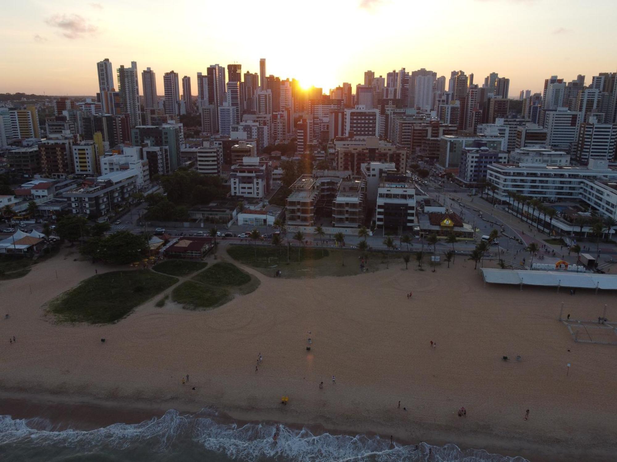 شقة Flat A Beira Mar Na Orla De Cabo Branco João Pessoa المظهر الخارجي الصورة